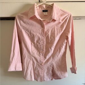 Janette Pink Button-Up Shirt Size M